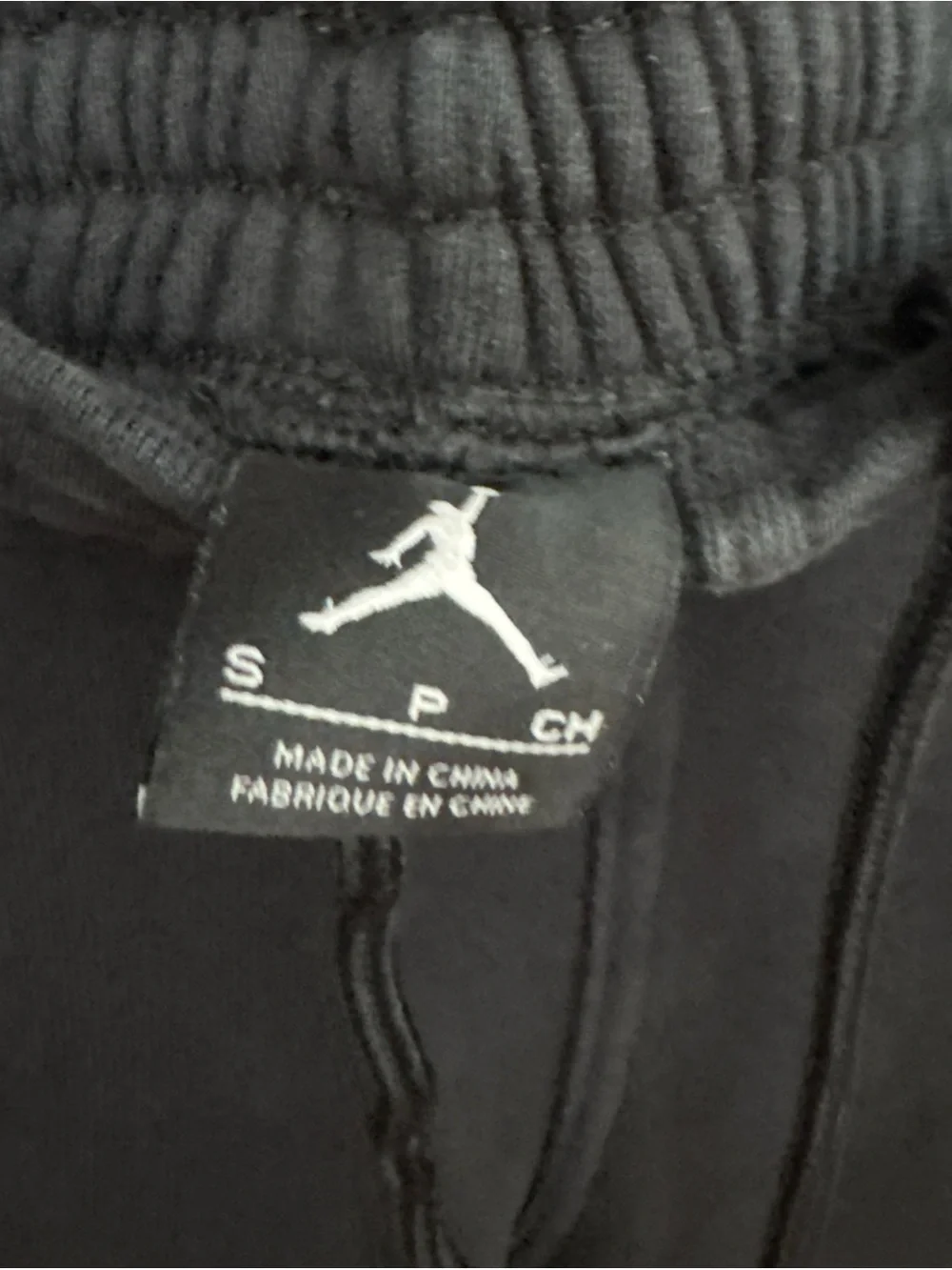 Jordan Black Men's Fleece Jogger Shorts with Subtle Jumpman